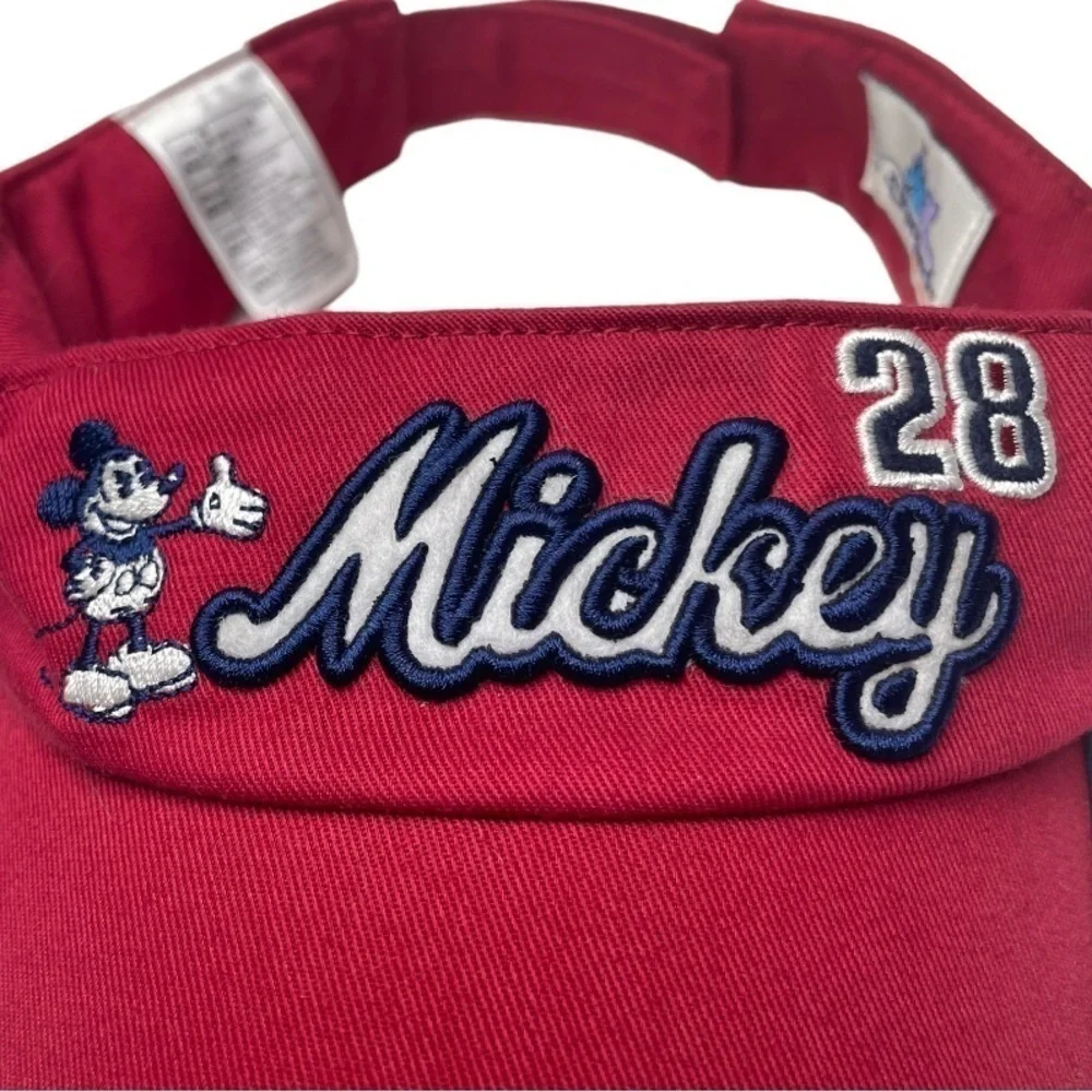 Disney Resort Mickey Adjustable Red Visor